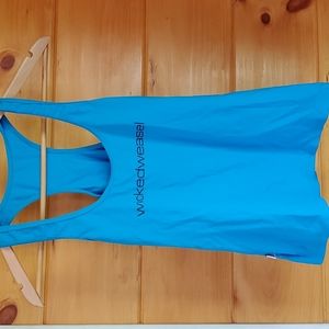 RARE FIND Wicked Weasel Blue Bikini Top